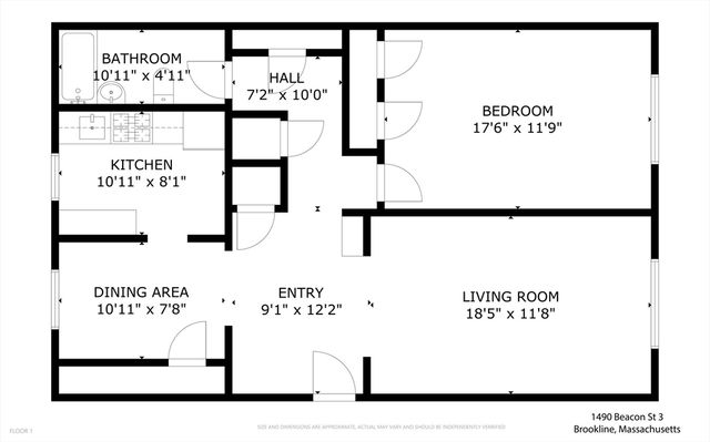 1490 Beacon St 3, Brookline, MA 02446