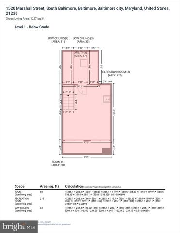 1520 MARSHALL ST, Baltimore, MD 21230