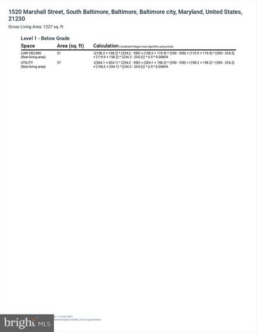 1520 MARSHALL ST, Baltimore, MD 21230