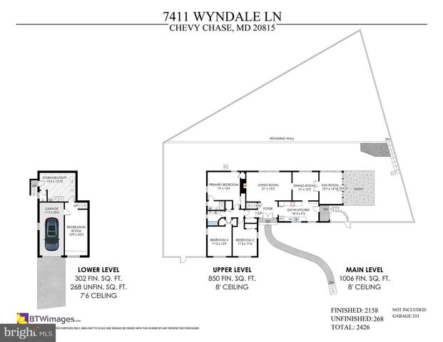 7411 WYNDALE LN, Chevy Chase, MD 20815
