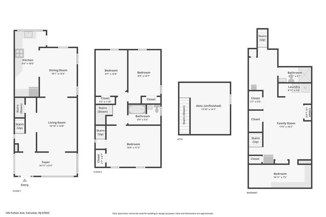 145 FULTON AVE, Fairview, NJ 07022