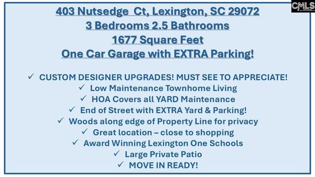 403 Nutsedge Court, Lexington, SC 29072