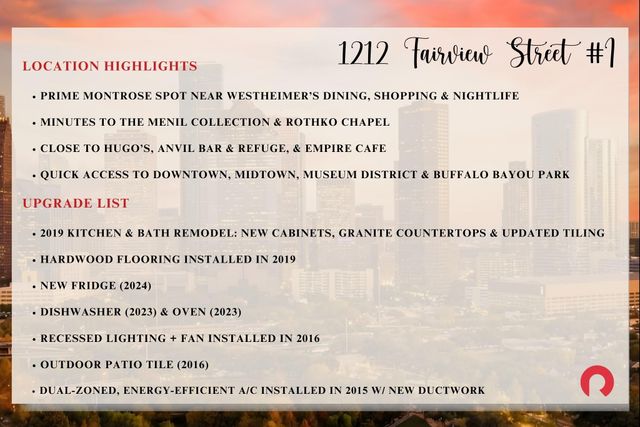 1212 Fairview Avenue I, Houston, TX 77006