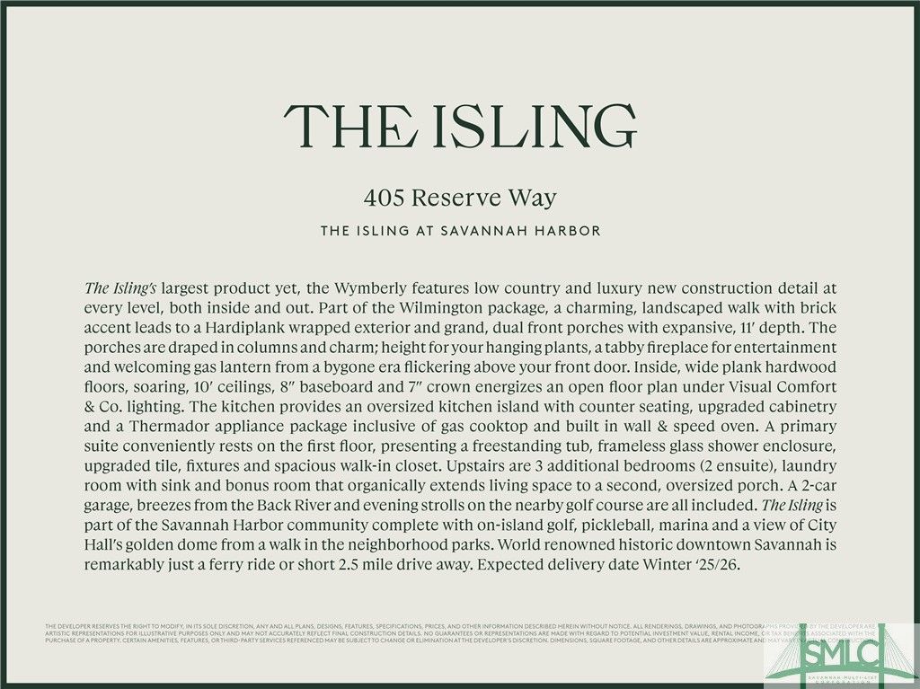 Image 2 of property listing at 405 Reserve Way, Savannah, GA 31401