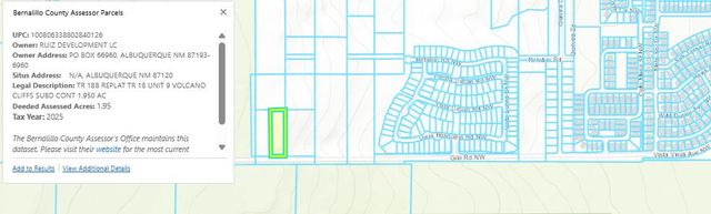 TR 18B Volcano Cliffs 1.95 AC, Albuquerque, NM 87120