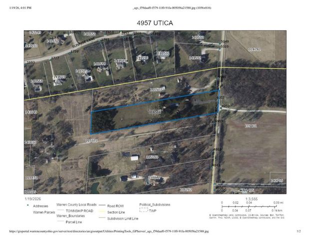 4957 Utica Road, Clearcreek Twp., OH 45068