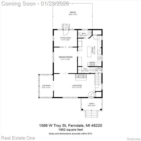 1586 W Troy Street, Ferndale, MI 48220