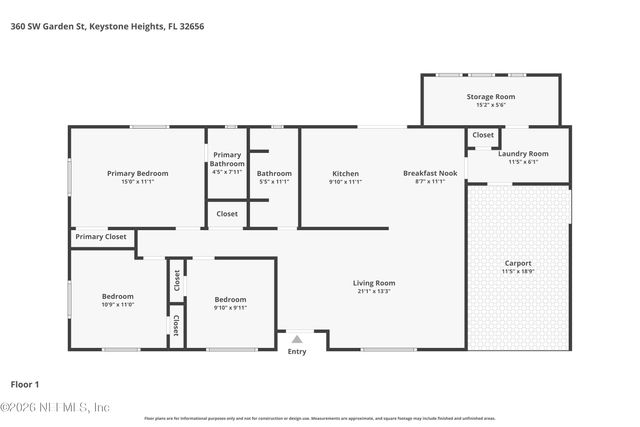 360 SW GARDEN Street, Keystone Heights, FL 32656