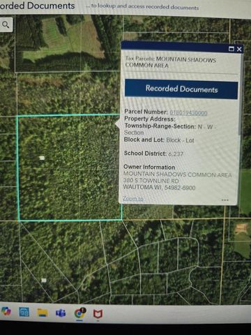N3275 MOUNTAIN SHADOW LANE, Wautoma, WI 54982