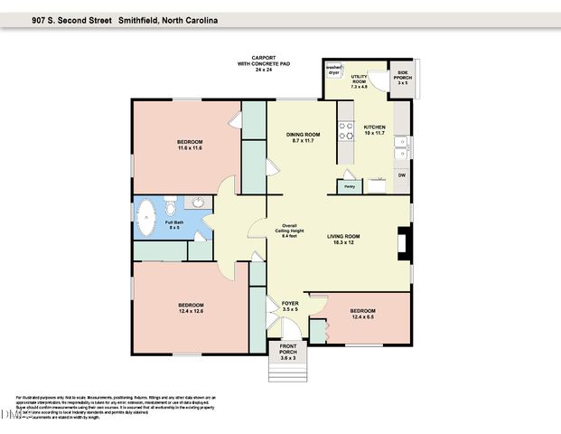 907 S 2nd Street, Smithfield, NC 27577