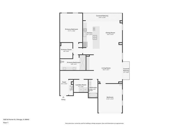 1035 W HURON Street 504, Chicago, IL 60642