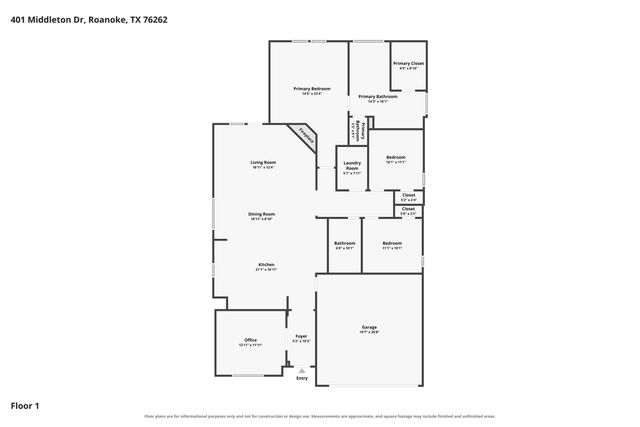 401 Middleton Drive, Roanoke, TX 76262