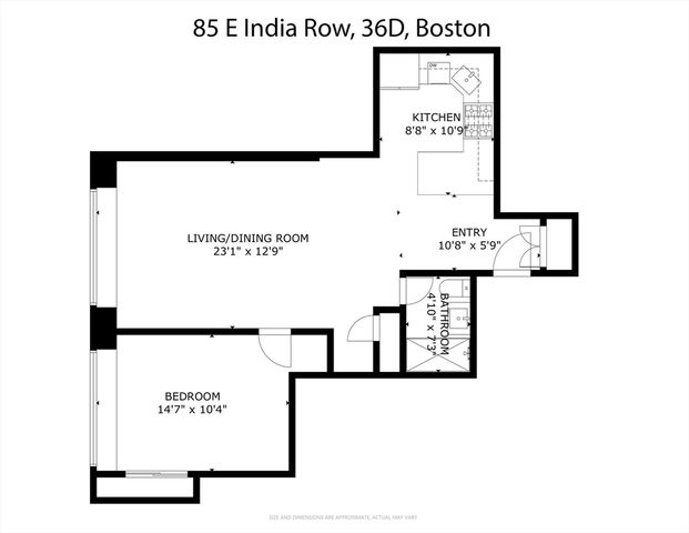 85 E India Row 36D, Boston, MA 02110