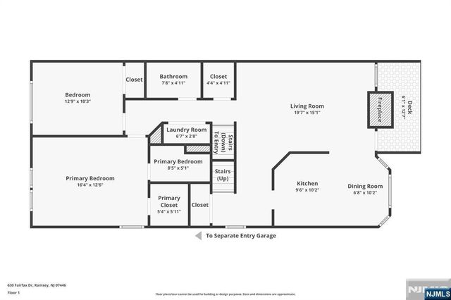 630 Fairfax Drive, Ramsey, NJ 07446