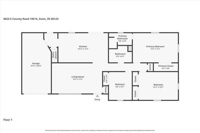 4623 E County Road 100 N, Avon, IN 46123