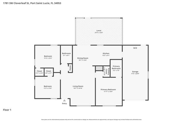 1781 SW Cloverleaf Street, Port St. Lucie, Port St Lucie, FL 34953