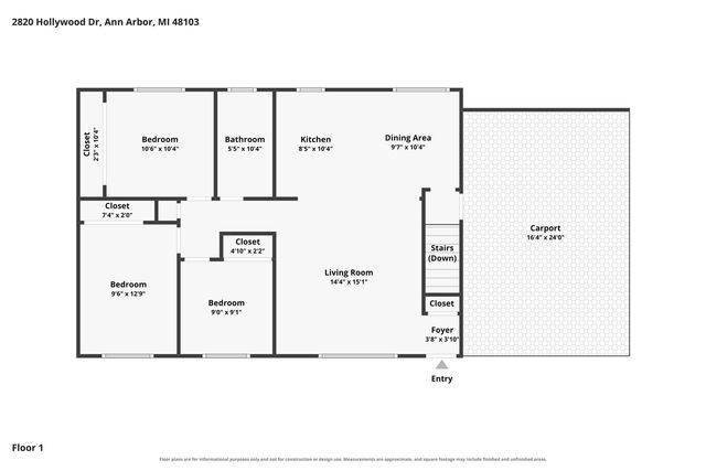 2820 Hollywood Drive, Ann Arbor, MI 48103