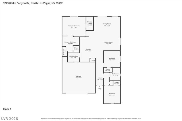 3773 Blake Canyon Drive, North Las Vegas, NV 89032