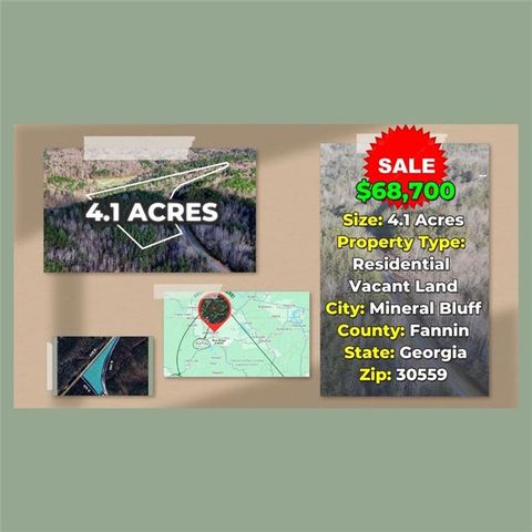 0 Dean Rd, Mineral Bluff, GA 30559