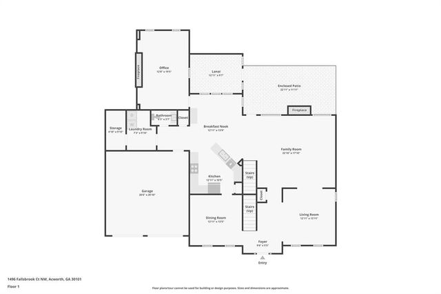 1496 Fallsbrook NW Court, Acworth, GA 30101
