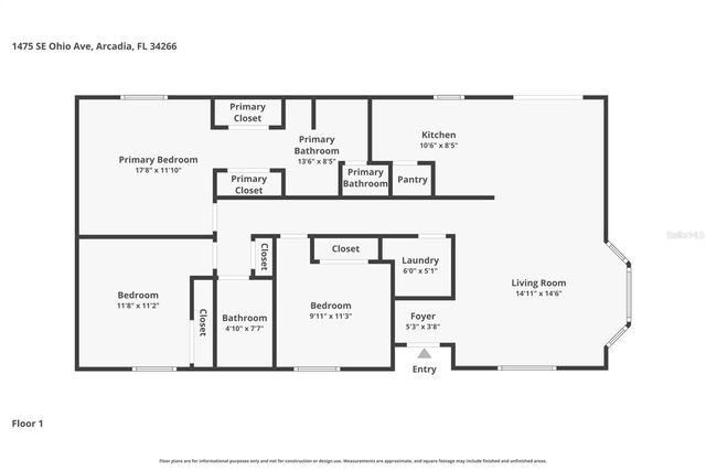 1475 SE OHIO AVENUE, Arcadia, FL 34266