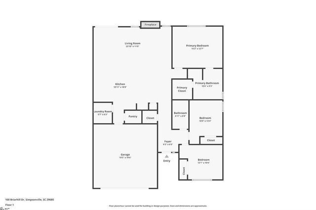 100 Briarhill Drive, Simpsonville, SC 29680