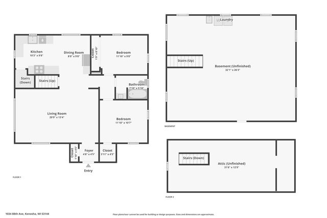 1034 88th AVENUE, Kenosha, WI 53144