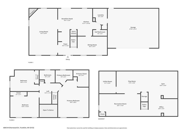 4645 W Sherwood DRIVE, Franklin, WI 53132