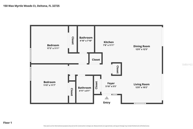 150 WAX MYRTLE WOODS COURT 9B, Deltona, FL 32725