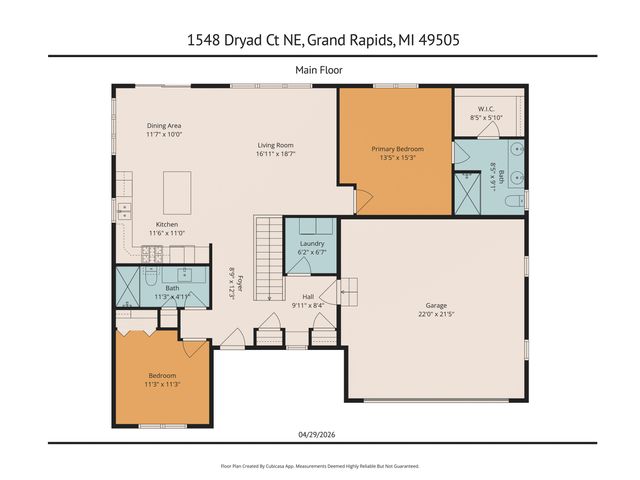 1548 Dryad Court Ne, City Of Grand Rapids, MI 49505