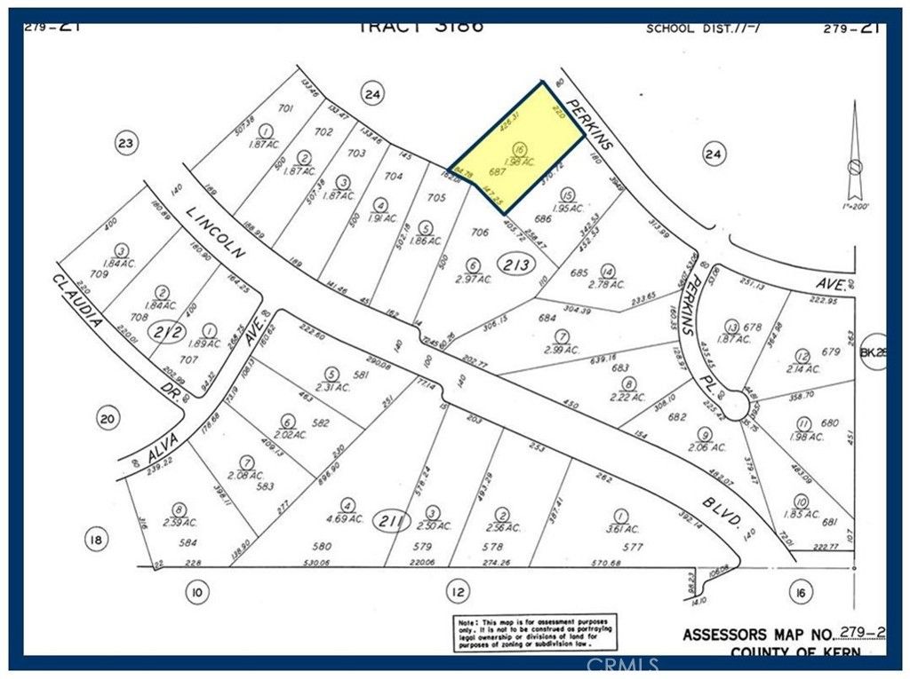 687 LOT Perkins Avenue, California City, CA 93505