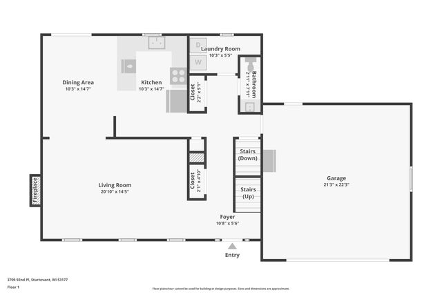 3709 92nd PLACE, Sturtevant, WI 53177
