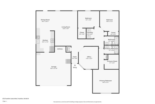 872 Franklin Lakes Boulevard, Franklin, IN 46131