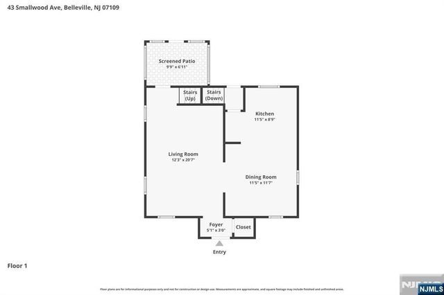 43 Smallwood Avenue, Belleville, NJ 07109