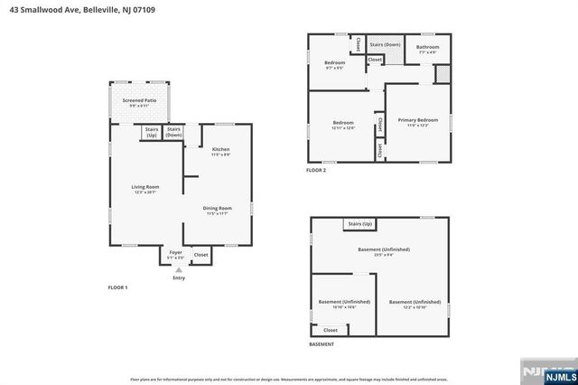 43 Smallwood Avenue, Belleville, NJ 07109