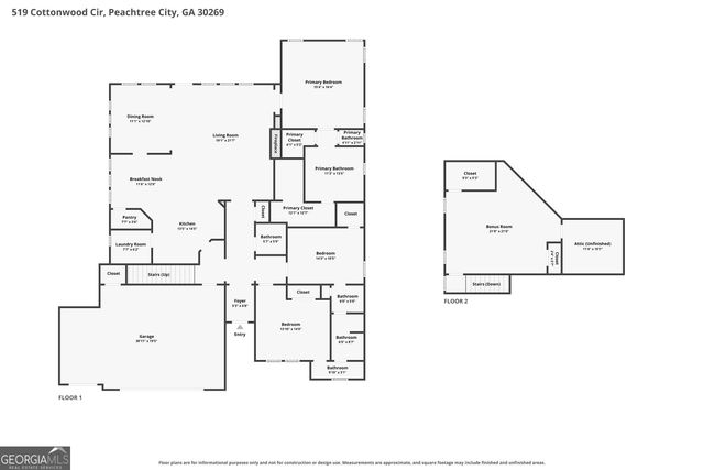 519 Cottonwood Circle, Peachtree City, GA 30269