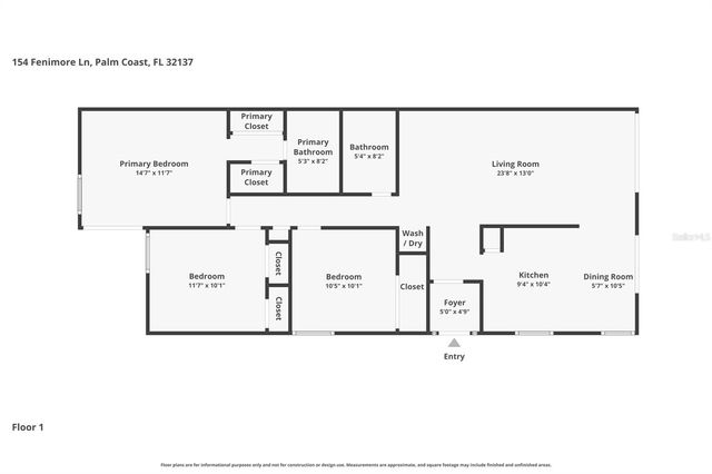 154 FENIMORE LANE A, Palm Coast, FL 32137