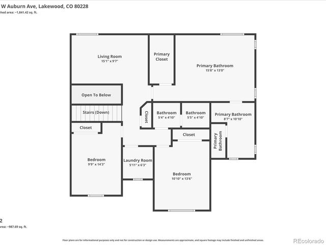 15504 W Auburn Avenue, Lakewood, CO 80228