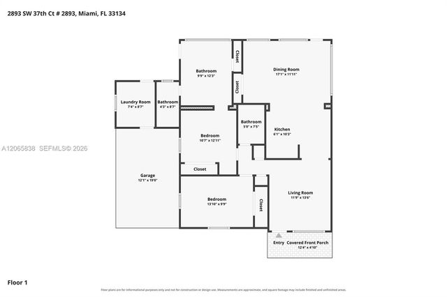 2893-2895 SW 37th Court, Miami, FL 33134