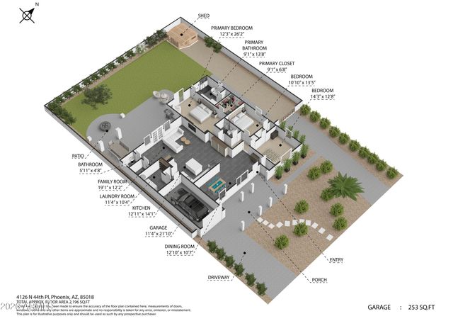 4126 N 44TH Place, Phoenix, AZ 85018