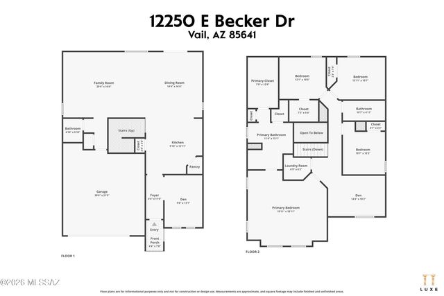 12250 E Becker Drive, Vail, AZ 85641