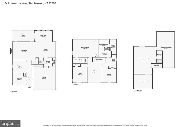 104 POINSETTIA WAY, Stephenson, VA 22656