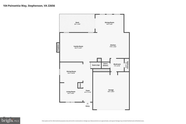 104 POINSETTIA WAY, Stephenson, VA 22656