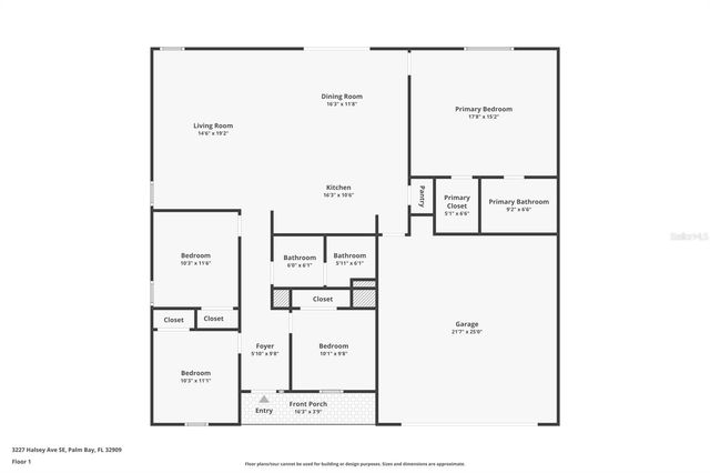 3227 HALSEY AVENUE SE, Palm Bay, FL 32909