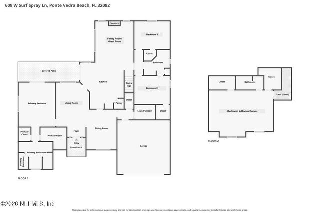 609 W SURF SPRAY Lane, Ponte Vedra Beach, FL 32082
