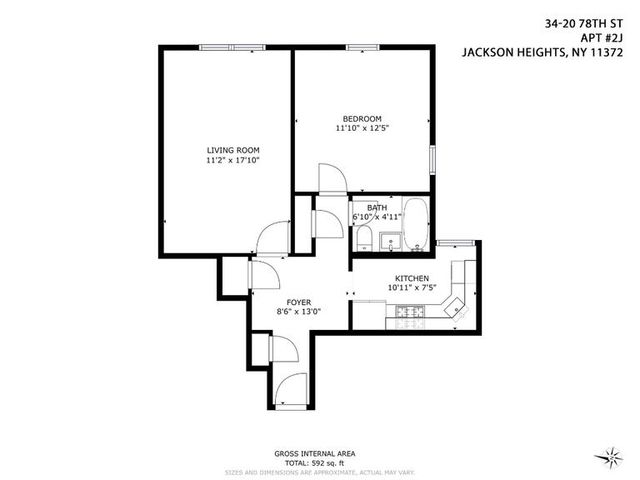 3420 78th St Apt 2J, New York City, NY 11372