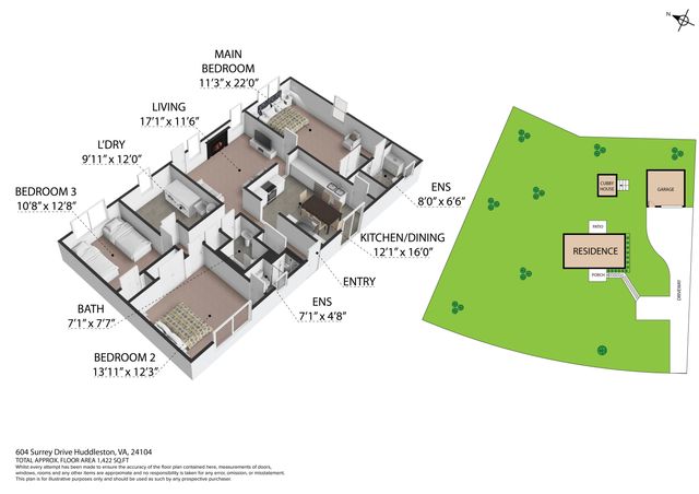 604 Surrey DR, Huddleston, VA 24104