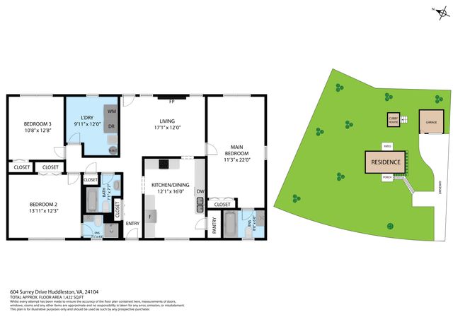 604 Surrey DR, Huddleston, VA 24104