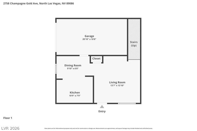 2758 Champagne Gold Avenue, North Las Vegas, NV 89086