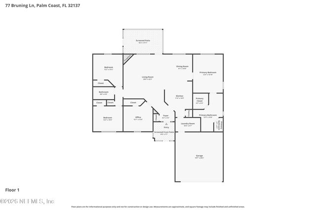 77 BRUNING Lane, Palm Coast, FL 32137
